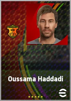 Oussama Haddadi eFootball 2026 player card, 71 OVR CB