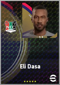 Eli Dasa eFootball 2026 player card, 71 OVR RB