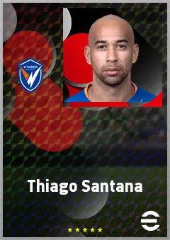 Thiago Santana eFootball 2026 player card, 72 OVR CF