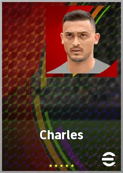 Charles eFootball 2026 player card, 72 OVR GK