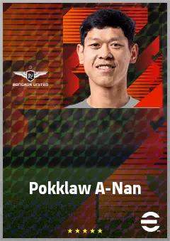 Pokklaw A-Nan eFootball 2026 player card, 67 OVR CMF