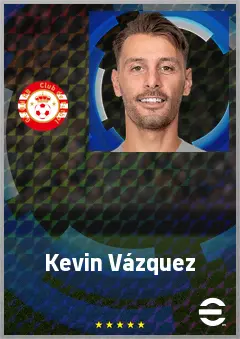 Kevin Vázquez eFootball 2026 player card, 67 OVR RB
