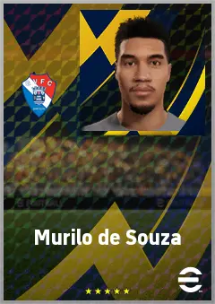 Murilo de Souza eFootball 2026 player card, 70 OVR RWF