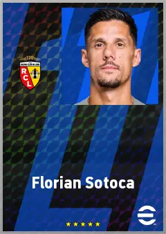 Florian Sotoca eFootball 2026 player card, 73 OVR SS