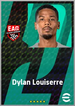 Dylan Louiserre eFootball 2026 player card, 70 OVR DMF