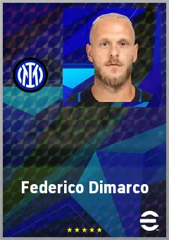 Federico Dimarco eFootball 2026 player card, 80 OVR LMF