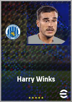 Harry Winks eFootball 2026 player card, 73 OVR DMF