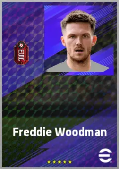 Freddie Woodman eFootball 2026 player card, 72 OVR GK