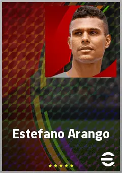 Estefano Arango eFootball 2026 player card, 68 OVR LMF