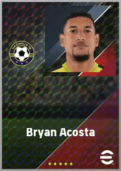 Bryan Acosta eFootball 2026 player card, 72 OVR CMF