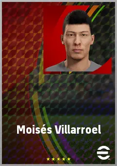 Moisés Villarroel eFootball 2026 player card, 69 OVR CMF