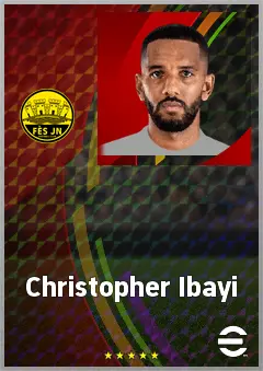Christopher Ibayi eFootball 2026 player card, 68 OVR CF