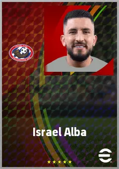 Israel Alba eFootball 2026 player card, 70 OVR RB
