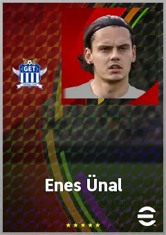 Enes Ünal eFootball 2026 player card, 73 OVR CF