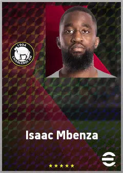 Isaac Mbenza eFootball 2026 player card, 69 OVR CF