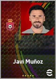 Javi Muñoz eFootball 2026 player card, 73 OVR CMF