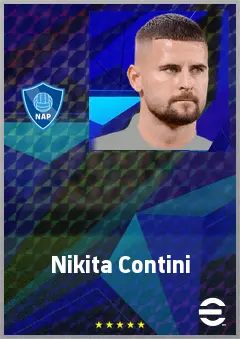 Nikita Contini eFootball 2026 player card, 69 OVR GK