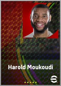 Harold Moukoudi eFootball 2026 player card, 73 OVR CB