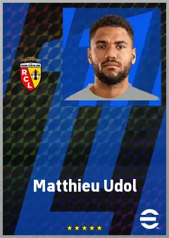 Matthieu Udol eFootball 2026 player card, 75 OVR LB