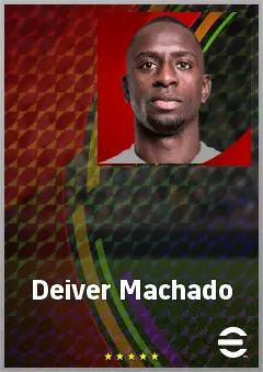Deiver Machado eFootball 2026 player card, 72 OVR LB
