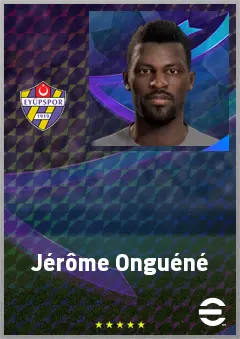 Jérôme Onguéné eFootball 2026 player card, 69 OVR CB