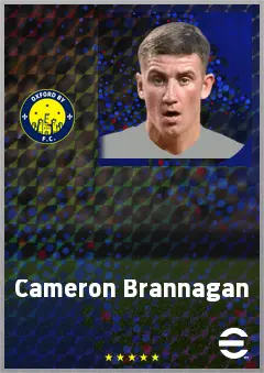 Cameron Brannagan eFootball 2026 player card, 72 OVR CMF