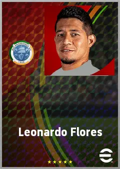 Leonardo Flores eFootball 2026 player card, 71 OVR CMF