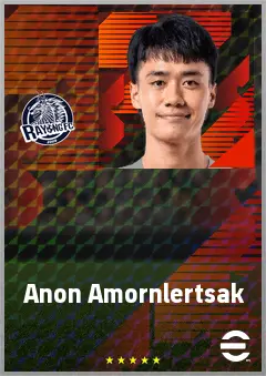 Anon Amornlertsak eFootball 2026 player card, 67 OVR AMF