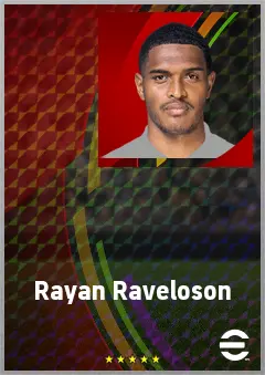 Rayan Raveloson eFootball 2026 player card, 69 OVR DMF