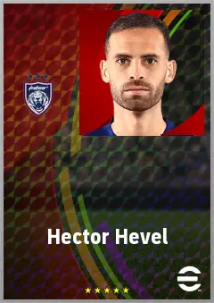 Hector Hevel eFootball 2026 player card, 70 OVR CMF