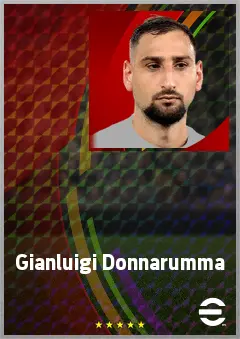 Gianluigi Donnarumma eFootball 2026 player card, 83 OVR GK