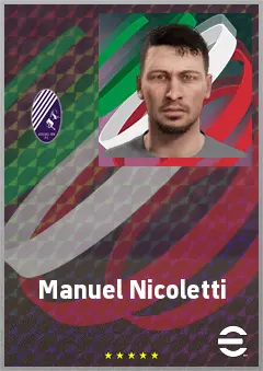 Manuel Nicoletti eFootball 2026 player card, 67 OVR CB