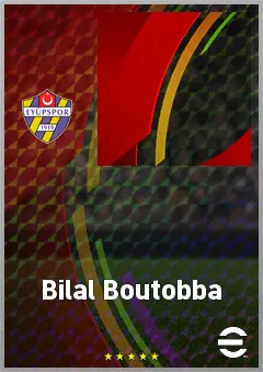 Bilal Boutobba eFootball 2026 player card, 70 OVR RMF