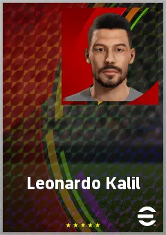 Leonardo Kalil eFootball 2026 player card, 68 OVR CF
