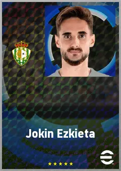 Jokin Ezkieta eFootball 2026 player card, 70 OVR GK