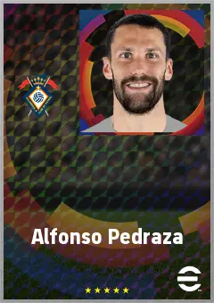 Alfonso Pedraza eFootball 2026 player card, 75 OVR LB