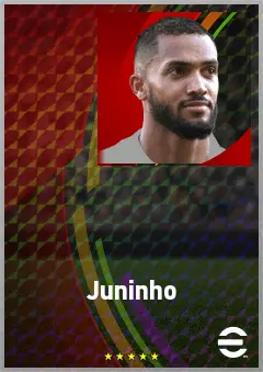 Juninho eFootball 2026 player card, 71 OVR CF
