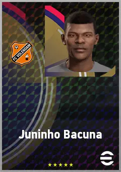Juninho Bacuna eFootball 2026 player card, 73 OVR CMF
