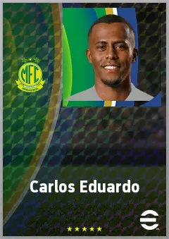 Carlos Eduardo eFootball 2026 player card, 70 OVR LWF
