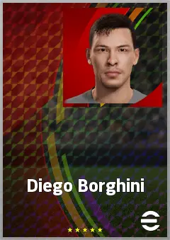 Diego Borghini eFootball 2026 player card, 68 OVR CB
