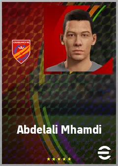 Abdelali Mhamdi eFootball 2026 player card, 62 OVR GK
