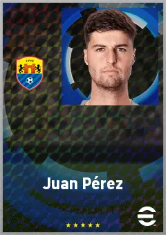 Juan Pérez eFootball 2026 player card, 68 OVR GK