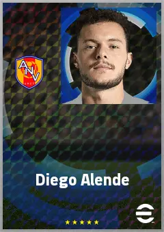 Diego Alende eFootball 2026 player card, 66 OVR CB