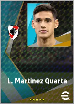 L. Martínez Quarta eFootball 2026 player card, 75 OVR CB