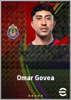 Omar Govea eFootball 2026 player card, 72 OVR CMF