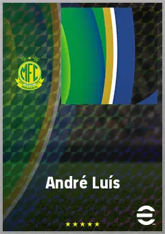 André Luís eFootball 2026 player card, 73 OVR CF