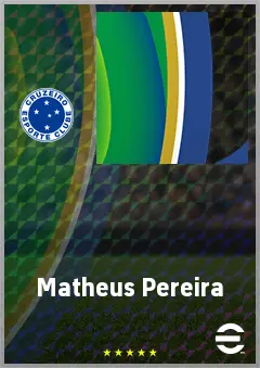 Matheus Pereira eFootball 2026 player card, 77 OVR AMF