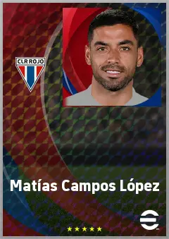 Matías Campos López eFootball 2026 player card, 69 OVR CF