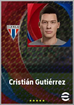 Cristián Gutiérrez eFootball 2026 player card, 68 OVR LB