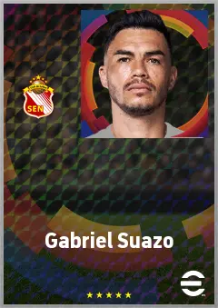 Gabriel Suazo eFootball 2026 player card, 74 OVR LB
